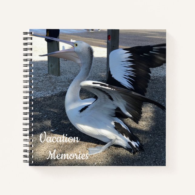Australia; Pelican - Travel Notebook (Front)