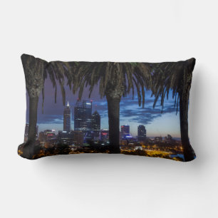 Australia, Perth, city skyline from Kings Park 2 Lumbar Pillow