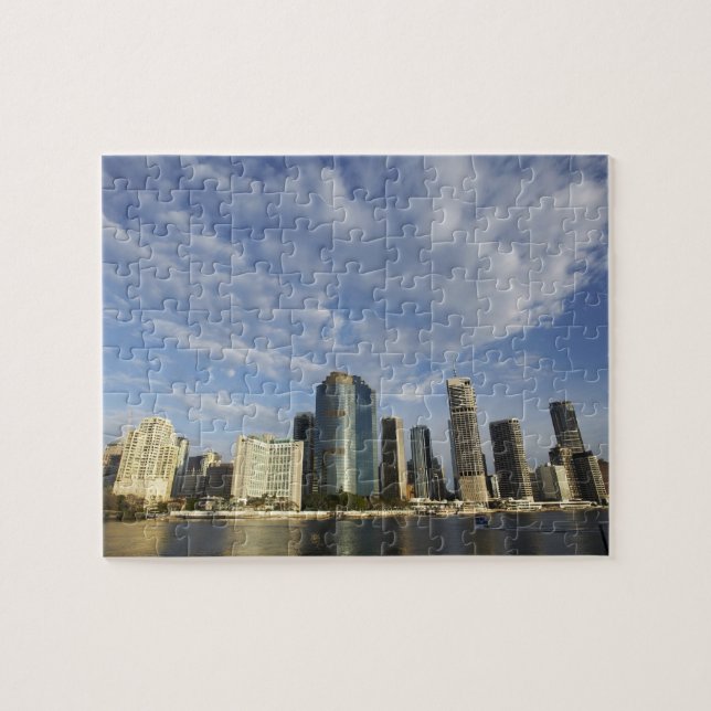 Australia, Queensland, Brisbane, Skyscrapers and Jigsaw Puzzle (Horizontal)