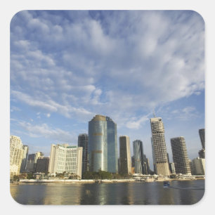 Australia, Queensland, Brisbane, Skyscrapers and Square Sticker