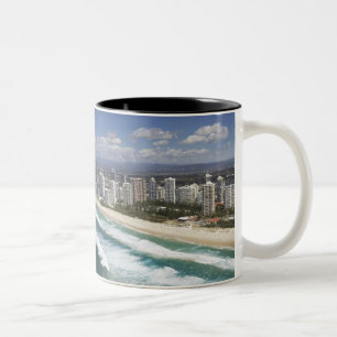 Australia, Queensland, Gold Coast, Main Beach - Two-Tone Coffee Mug