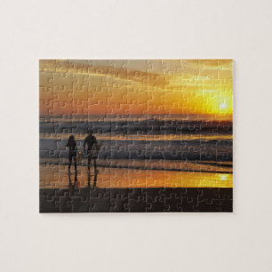Australia, Queensland, Gold Coast, Surfers at Jigsaw Puzzle