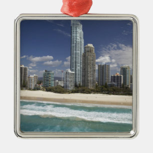 Australia, Queensland, Gold Coast, Surfers Metal Ornament