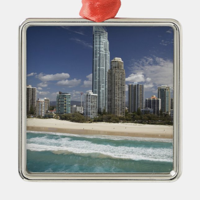 Australia, Queensland, Gold Coast, Surfers Metal Ornament (Front)