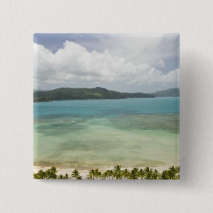 Australia, Queensland, Whitsunday Coast, 3 2 Inch Square Button