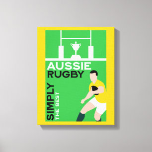 Australia Rugby Fan Art Canvas Print