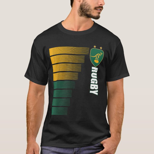 Australia Rugby Jersey Australian Rugby 2 Sided  T-Shirt (Front)