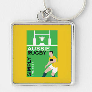 Australia Rugby Player Keychain