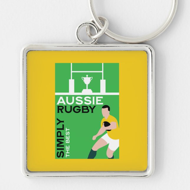 Australia Rugby Player Keychain (Front)