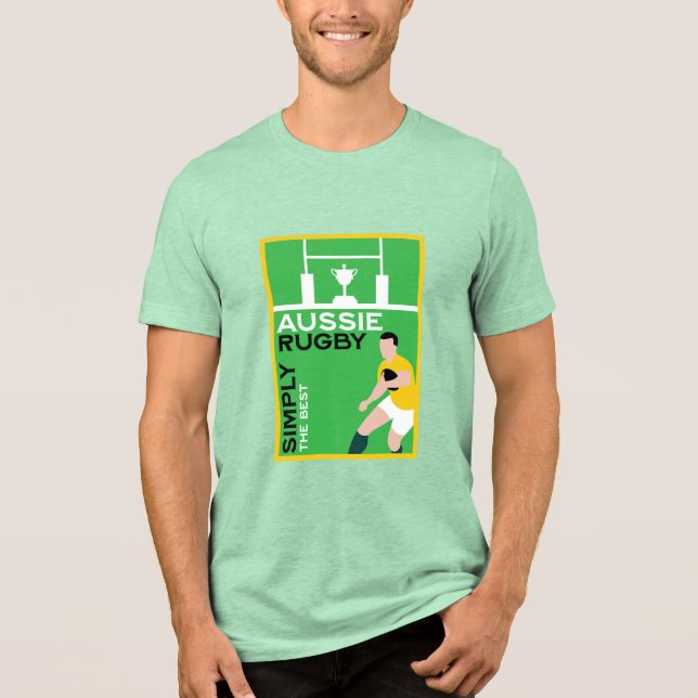 Australia Rugby Player Tri-Blend Shirt (Front)