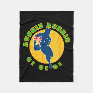 Australia Rugby, Wallabies Aussie Aussie Aussie Oi Fleece Blanket