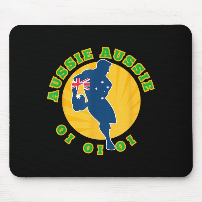 Australia Rugby, Wallabies Aussie Aussie Aussie Oi Mouse Pad (Front)