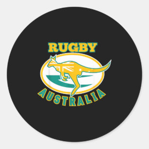 Australia Rugby, Wallabies Rugby Jersey, Australia Classic Round Sticker