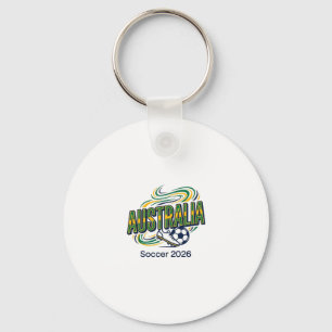 Australia Soccer 2026 Soccer Bold Country Typograp Keychain