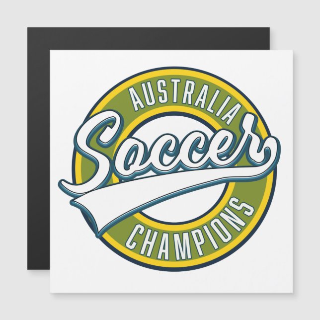 Australia soccer champions logo. (Front/Back)