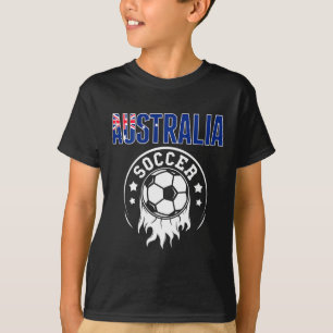Australia Soccer Fans Jersey Australian Flag Footl T-Shirt
