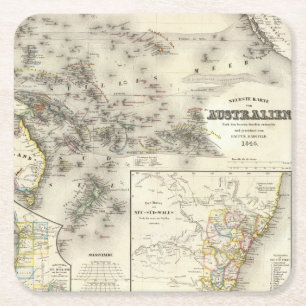 Australia Square Paper Coaster