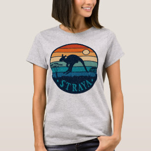 Australia Straya Retro Vintage Kangaroo Aussie T-Shirt