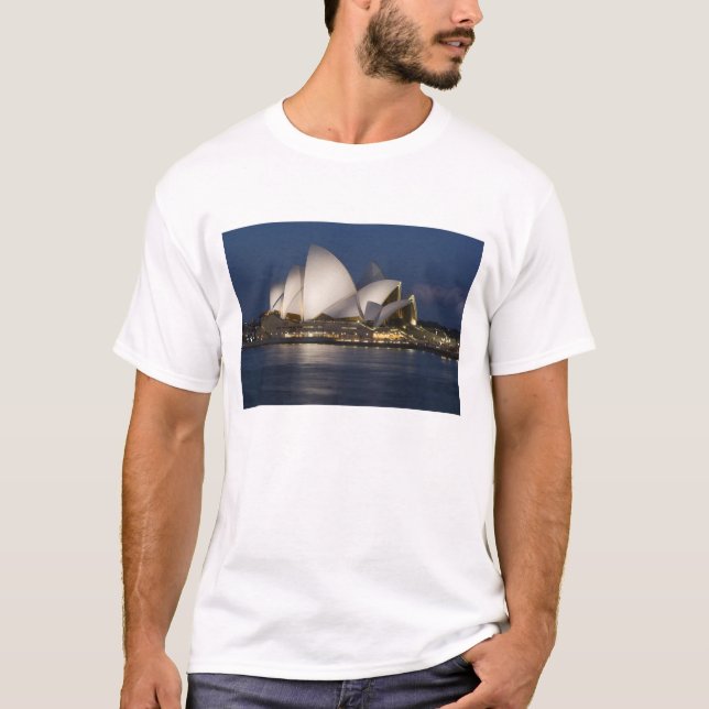 Australia, Sydney. Opera House at night on T-Shirt (Front)