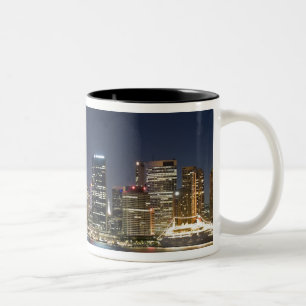 Australia, Sydney. Skyline with Opera House seen Two-Tone Coffee Mug