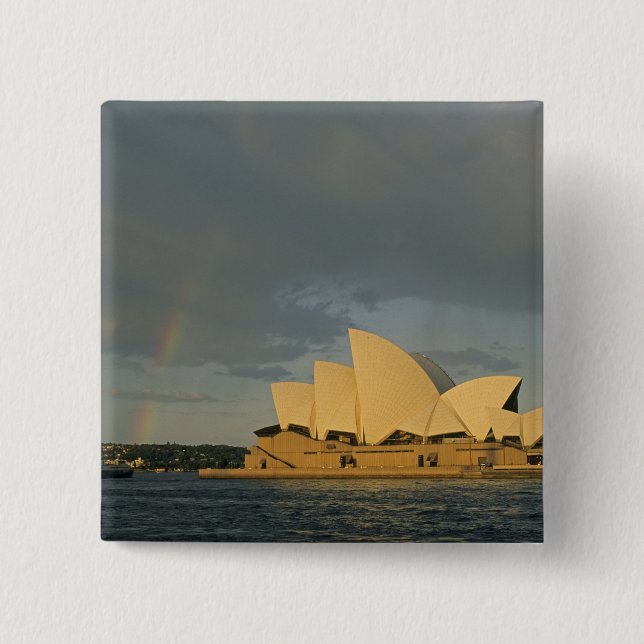 Australia, Sydney, Sydney Opera House, 2 Inch Square Button (Front)