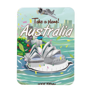 Australia Sydney vintage travel poster Magnet