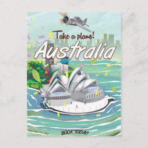 Australia Sydney vintage travel poster Postcard