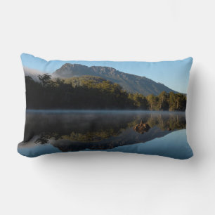 Australia Tasmania Reflections in the Lake Photo Lumbar Pillow