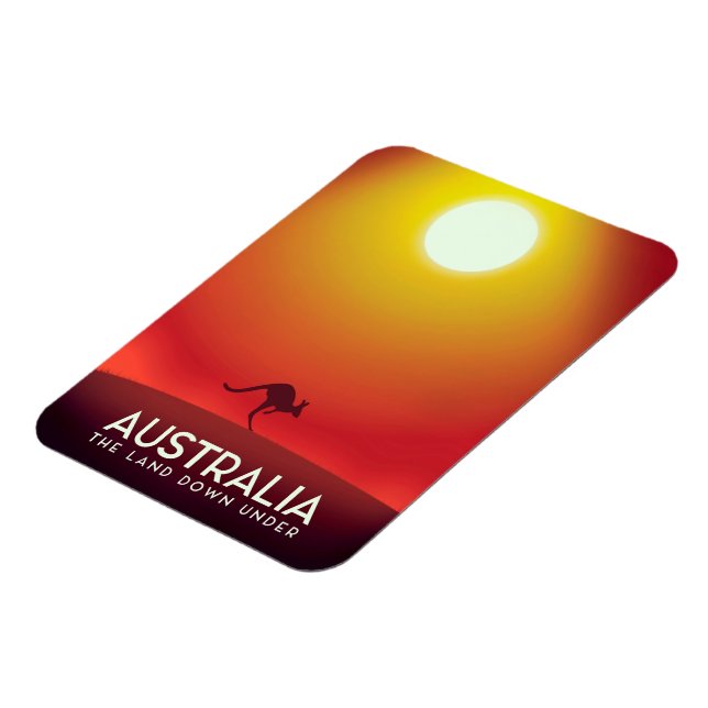 Australia " The land down under" vacation print. Magnet (Left Side)