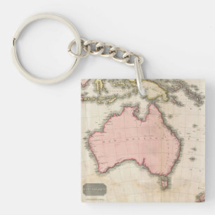 Australia & the South West Pacific Keychain