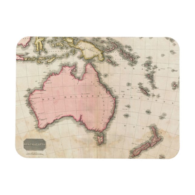 Australia & the South West Pacific Magnet (Horizontal)
