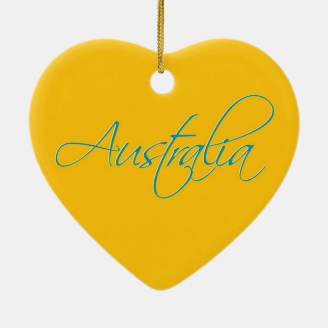 Australia:Travel Ceramic Ornament (Back)