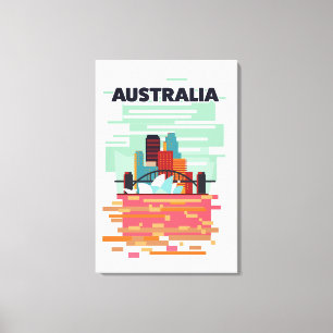Australia Travel poster Canvas Print