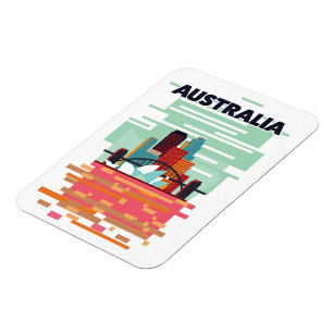 Australia Travel poster Magnet
