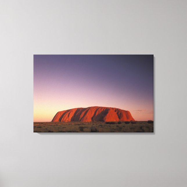 Australia, Uluru Kata Tjuta National Park, Uluru 2 Canvas Print (Front)
