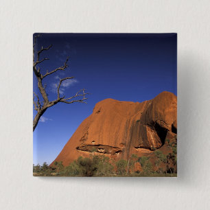 Australia, Uluru Kata Tjuta National Park, Uluru 2 Inch Square Button