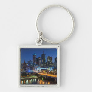 Australia, Victoria, Melbourne, skyline with Keychain
