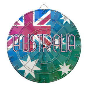 AUSTRALIA Vintage Classic Flag Design Dartboard