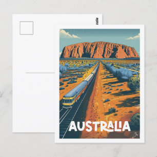 Australia Vintage Famous Travel Place Postcard