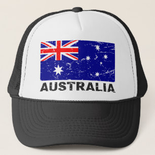 Australia Vintage Flag Trucker Hat