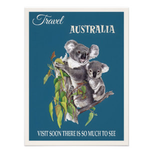Australia vintage poster