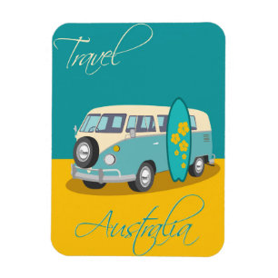 Australia Vintage Travel Magnet