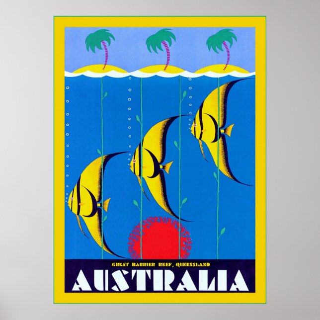 Australia ~ Vintage Travel Poster (Front)