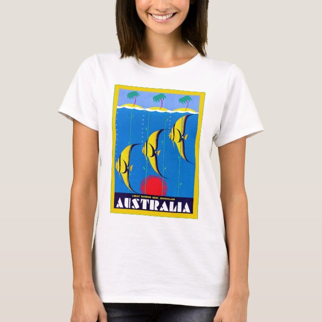 Australia ~ Vintage Travel T-Shirt (Front)