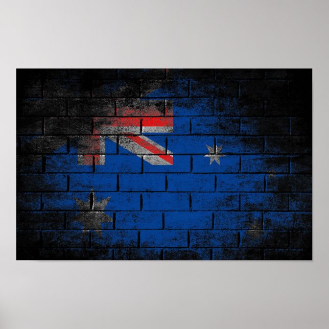 Australia wall flag poster (Front)