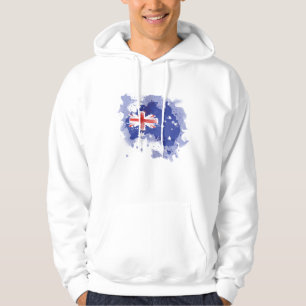 Australia Watercolor Map Hoodie