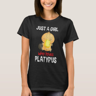 Australia Wildlife Animal Women Girls Aussie Platy T-Shirt
