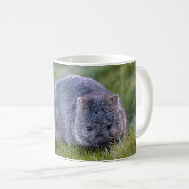 Australia Wombat Cute Personalized Photo Coffee Mug (Front Right)