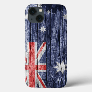 Australia wooden flag iPhone 13 case
