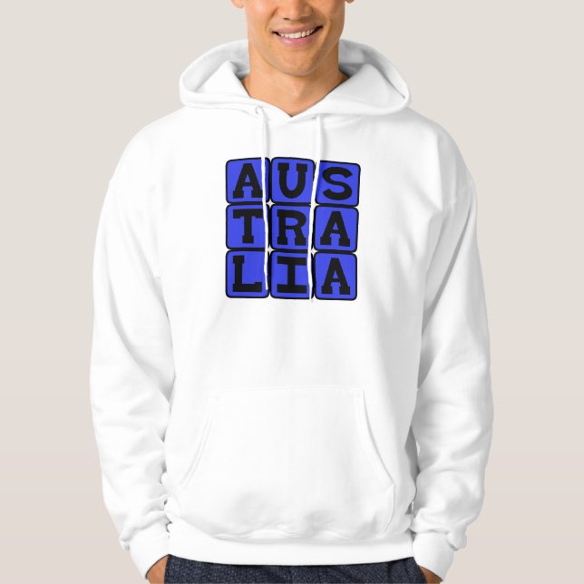 Australia, World Continent Hoodie (Front)
